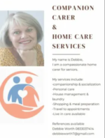 Debbie Companion Carer and Home Care Services